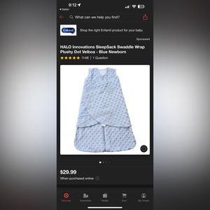 New Halo Sleepsack/Swaddle